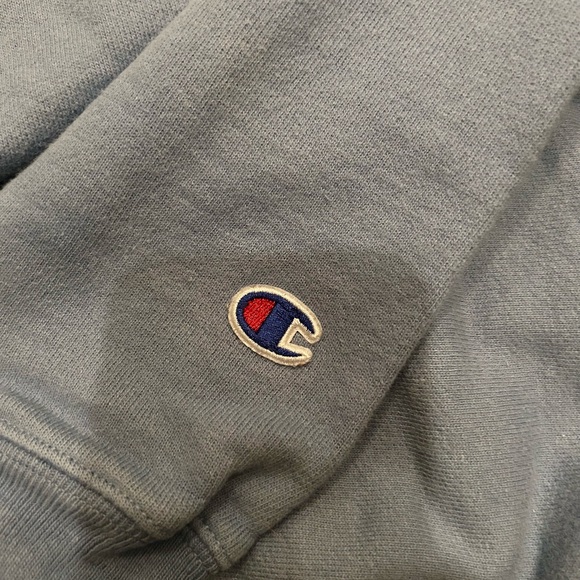 Champion blue reverse weave hoodie - Picture 3 of 6